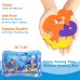  Toytexx inflatable Portable Tummy Time Baby Water Play Mat for Infants & Toddlers Early Development Activities, Sensory Toys Gifts for Newborn 3 6 9 12 Months baby